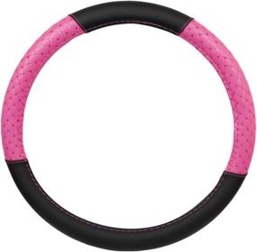 img 3 attached to CarXS Diamond Quilted Pink Steering Wheel Cover – Breathable Anti-Slip Protector with Sequin Bling for Women, Fits Most Standard Wheel Sizes 14.5 - 15 inch