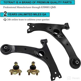 img 3 attached to 🔧 High-Performance TOTRAIT Front Lower Control Arms with Enhanced Ball Joints for 2003-2008 Pontiac Vibe, 2000-2005 Toyota Celica, 2003-2013 Toyota Corolla, 2003-2008 Toyota Matrix.