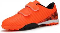hawkwell soccer shoes for kids - indoor athletic footwear for toddlers, little kids, and big kids logo