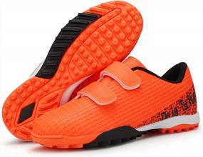 img 2 attached to Hawkwell Soccer Shoes For Kids - Indoor Athletic Footwear For Toddlers, Little Kids, And Big Kids
