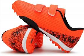 img 1 attached to Hawkwell Soccer Shoes For Kids - Indoor Athletic Footwear For Toddlers, Little Kids, And Big Kids