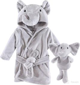 img 2 attached to Hudson Baby Unisex Plush Robe