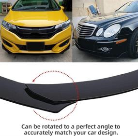 img 1 attached to Black Universal Bumper Spoiler Compatible