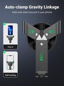 img 3 attached to UGREEN Car Vent Phone Mount – Secure Gravity Cell Phone Holder for iPhone 13, Samsung Galaxy S20, and More