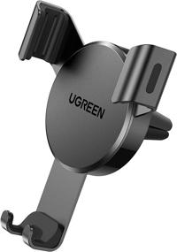 img 4 attached to UGREEN Car Vent Phone Mount – Secure Gravity Cell Phone Holder for iPhone 13, Samsung Galaxy S20, and More