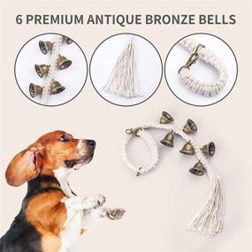 img 2 attached to 🐶 GOMUGOMU Antique Hanging Door Bells for Dogs - Boho Macrame Design for Potty Training