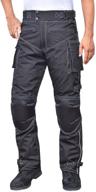 👖 wicked stock waterproof motorbike pants with ce level-1 armor - men's xl size logo