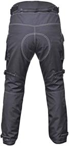 img 2 attached to 👖 WICKED STOCK Waterproof Motorbike Pants with CE Level-1 Armor - Men's XL Size