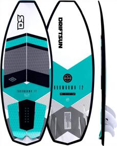 img 4 attached to Get Your Surf On With Driftsun Throwdown T2 Wakesurf Board - Custom Length & Quad Fin Set For Perfect Surf Style