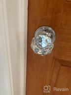 img 1 attached to Satin Nickel Finish 6 Pack Knobonly Clear Crystal Door Knobs, Heavy Duty Glass Privacy Handles For Interior Doors Bedroom Bathroom With Modern Design review by Jonathan Clark
