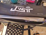 img 1 attached to JWSIT 110 Inch Outdoor Movie Screen - Portable Video Projection Screen With Stand And Carrying Bag For Home Theater Backyard, Upgraded 3 Layers PVC 16:9 Screen For Movie Nights review by Josh Thompson
