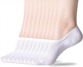 img 4 attached to Women'S No Show Socks Non-Slip Low Cut Boat Line 3-15 Pairs
