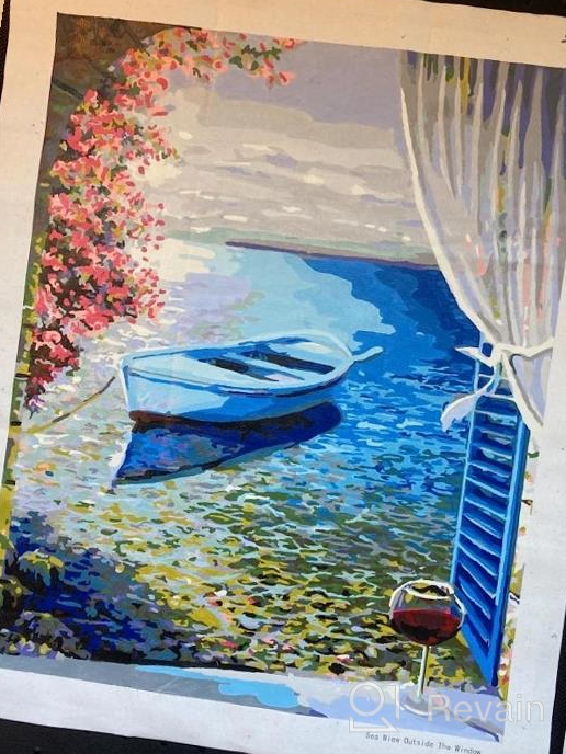 img 1 attached to Silent Harbour Pattern Paint By Numbers Kit For Adults And Kids - DIY Acrylic Painting Fun! review by Sharon Watson