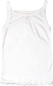 img 3 attached to Cotton Spaghetti Undershirts Pastel Colors Girls' Clothing ~ Tops, Tees & Blouses