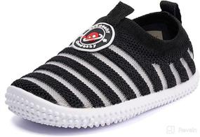 img 4 attached to 👟 Non-Slip Infant Sneakers: Baby Shoes for Boys and Girls, Ideal for First Walkers (6-24 Months)