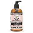 natural sulfate-free body wash with grapefruit & lemongrass essential oils for men & women by beessential - 8oz shower gel logo