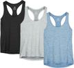 icyzone racerback tank tops for women - 3-pack of athletic yoga, running, and gym shirts for workouts logo