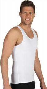 img 1 attached to Men'S Compression Tank Top With Slimming SPANX Technology