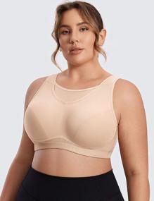 img 2 attached to Stay Comfortable And Supported With SYROKAN Women'S Plus Size High Impact Sports Bra