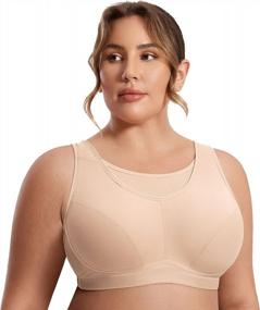 img 4 attached to Stay Comfortable And Supported With SYROKAN Women'S Plus Size High Impact Sports Bra