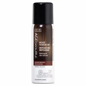 img 4 attached to AGEbeautiful Root Touch Up Hair Color Spray Touch-Up Gray Concealer Temporary Cover Up Black/Brown/Blonde/Red