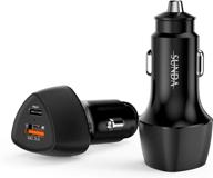 🔌 sunda usb c fast car charger 2-pack - 36w dual ports pd&qc3.0 for apple & android phones - iphone 12/12 pro/max/12 mini/iphone 11 compatible logo