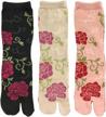 3-pair bowbear womens flip-flop socks - comfort and style combined! logo