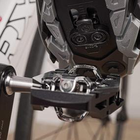 img 1 attached to Venzo совместим с Shimano SPD Mountain Bike CNC Cr-Mo литые под давлением алюминиевые герметичные педали с шипами - бесконтактные педали с двойной платформой для обуви для горного велосипеда - Easy Clip In &amp; Out
