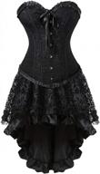steampunk corset and bustier skirt set with blouse by grebrafan logo