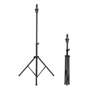 img 4 attached to MEIBR Mannequin Head Stand Adjustable Wig Stand Tripod For Hairdressing Training,Cosmetology Mannequin Training Professional Metal Support Tripod (Black)