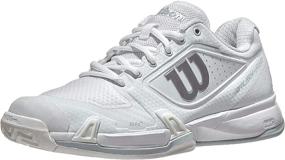 img 4 attached to 🎾 Stay ahead on the court with Wilson Women's Tennis White Pearl Shoes at Athletic