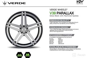 img 3 attached to Verde Wheels - V39 Parallax Gloss Black/Machined Face Wheel 22X9&#34