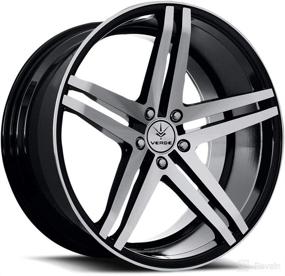 img 4 attached to Verde Wheels - V39 Parallax Gloss Black/Machined Face Wheel 22X9&#34