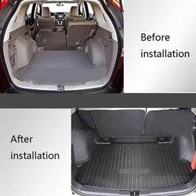 img 1 attached to 🔝 Top-rated Caartonn Trunk Cargo Mat & Liner for CRV 2012-2016 - Premium Quality Cargo Tray and Floor Cover