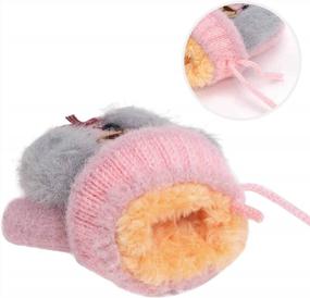 img 2 attached to Cozy Fleece-Lined Winter Gloves For Toddlers And Kids, Perfect For Skiing And Outdoor Activities