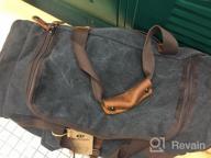 img 1 attached to Travel In Style With The Grey Weekender Overnight Duffel Bag With Shoe Pocket For Men And Women review by David Hashman