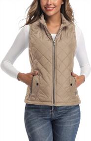img 4 attached to Chic And Lightweight Women'S Quilted Vest - Perfect For Any Outfit!