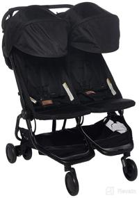 img 4 attached to Compact and Lightweight Mountain Buggy Nano Duo Buggy, Black: Perfect for Two