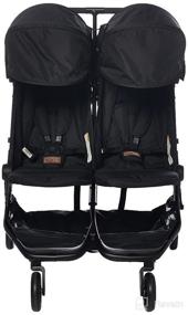 img 3 attached to Compact and Lightweight Mountain Buggy Nano Duo Buggy, Black: Perfect for Two