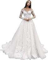 👗 bridal formal women's clothing - wedding dresses with appliques logo