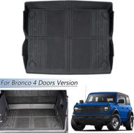 dstlcn all-weather cargo mat liner for ford bronco - 4-door bronco accessories 2022/2021 - tpe material - protect and organize your trunk логотип