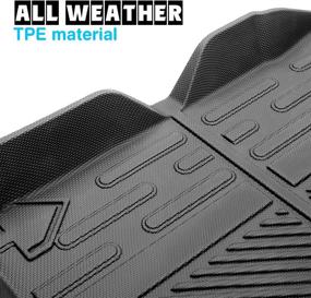 img 3 attached to DSTLCN All-Weather Cargo Mat Liner for Ford Bronco - 4-Door Bronco Accessories 2022/2021 - TPE Material - Protect and Organize Your Trunk