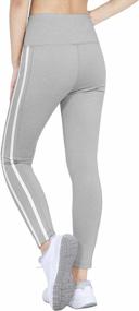img 3 attached to DiShang Women'S Side Striped Leggings High Waist Yoga Pants