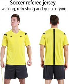 img 3 attached to Stay Professional On The Field With Shinestone'S Soccer Referee Shirt: Quick-Drying And Lightweight With Short Sleeves