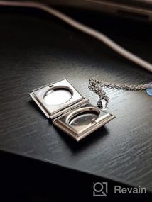 img 7 attached to PHOCKSIN Locket Necklace: Timeless Keepsake for Women - Treasure Memories of Loved Ones Forever!