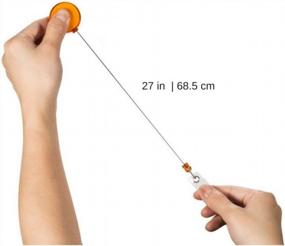 img 2 attached to 10-Pack Translucent Orange Retractable Reel Badge ID Holders With Clip-On Card Holder By Foretra