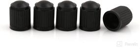 img 1 attached to 🚗 GODESON Plastic Valve Stem Cap Set for Cars, Motorbikes, Trucks, and Bicycles (Pack of 5 Pieces)