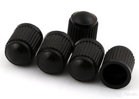img 4 attached to 🚗 GODESON Plastic Valve Stem Cap Set for Cars, Motorbikes, Trucks, and Bicycles (Pack of 5 Pieces)