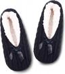 women's fuzzy slipper socks with grippers, non slip cozy warm soft fluffy sherpa indoor footwear. logo