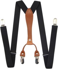 img 3 attached to 🎩 JAIFEI Elastic Wedding Suspenders with Bowtie Men's Accessories - Ties, Cummerbunds & Pocket Squares